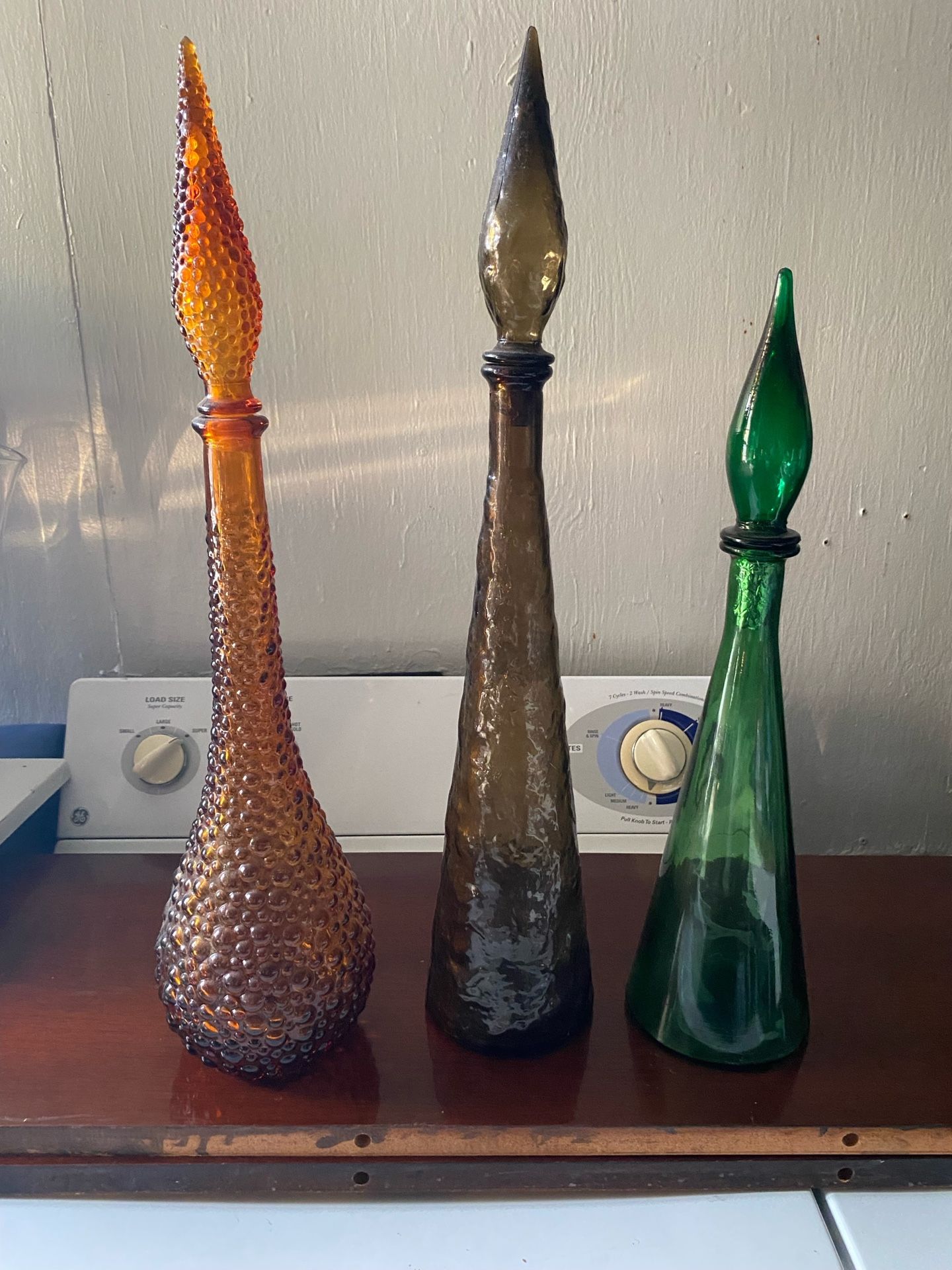Vintage Empoli Style Genie Bottles