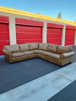 Bernhardt Leather Sectional