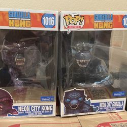 Neon City Kong And Godzilla Funko