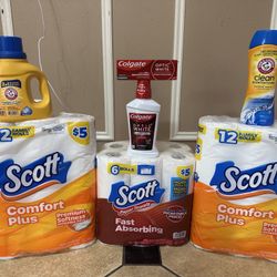 $25 Toilet Paper And Papertowel Bundle 