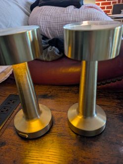 Rechargeable wireless touch lamps