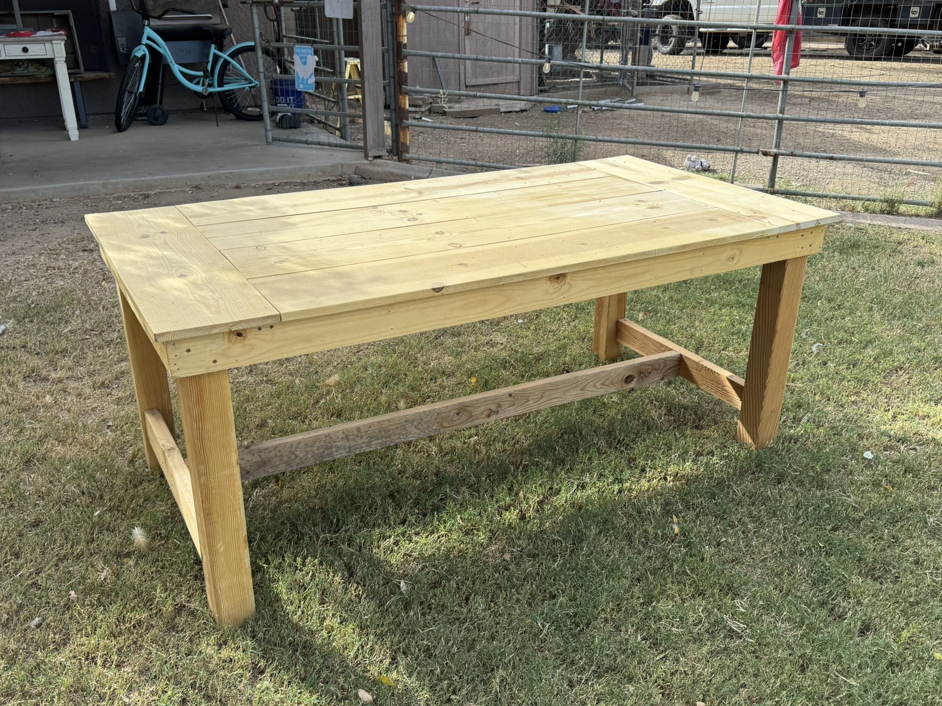Nice Solid Wood Patio, Dining, or Work Table
