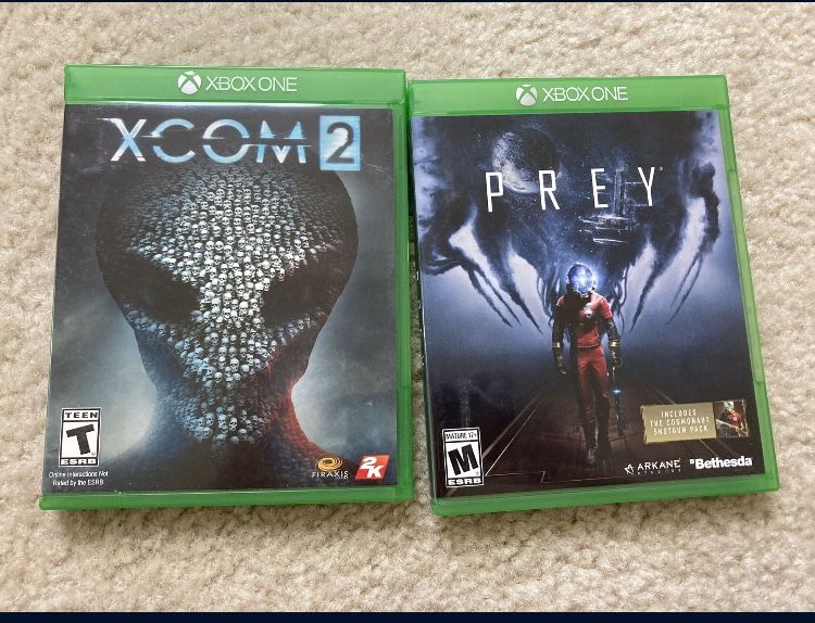 XCom 2 & Prey Xbox One Games