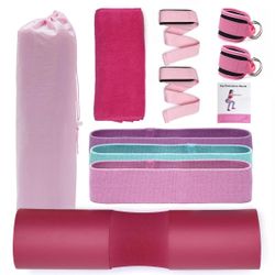 11 Pcs Barbell Pad Set, Gym Accessories Barbell Squat Pad for Hip Thrusts