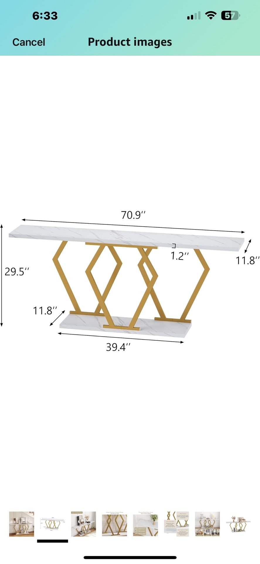 Console-Entry Table Brand New
