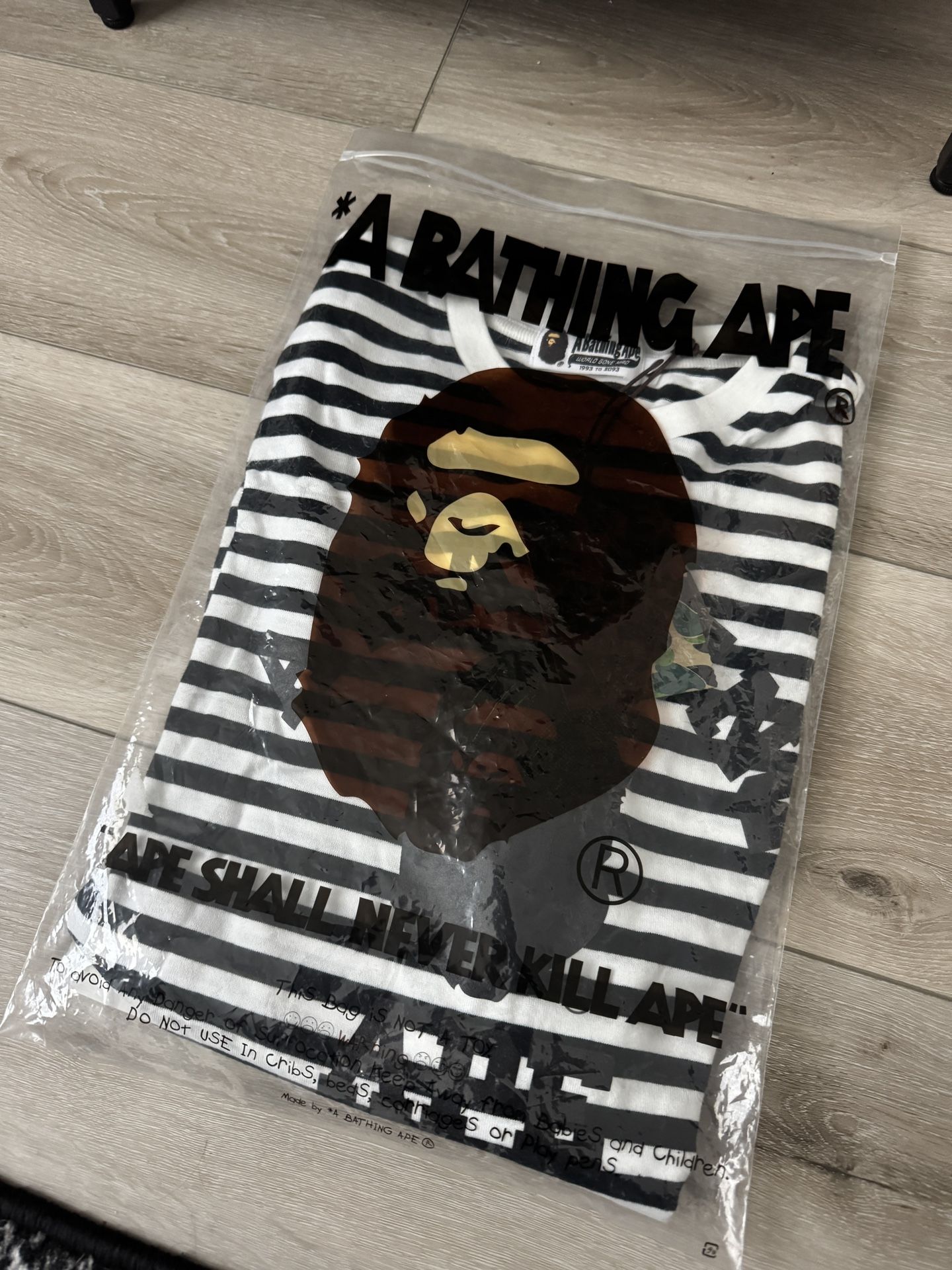 A Bathing Ape Long Sleeve Bape Size Large