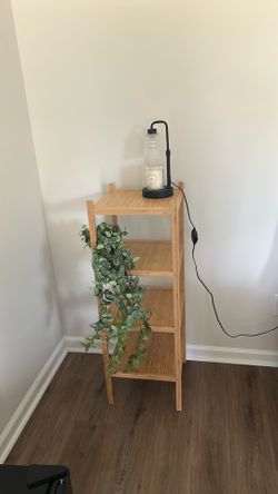 Bamboo shelving unit
