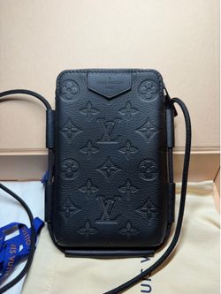 Louis Vuitton Double Phone Pouch Monogram Shadow Leather