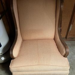 Light Pink High Back Chair