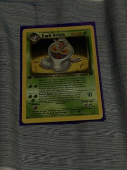 Dark Arbok 1st edition Team Rocket card