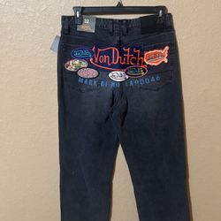 🔥🔥🔥Von Dutch ‘The Reapers’ Men’s Baggy Jeans (sz. 32 or 38)