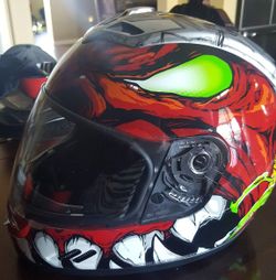 icon airframe artist series manic helmet Icon Airform Manik R Icon Airframe Manic Helmet Helmet /Icon Mainframe Manic/  Helmet Size Small For