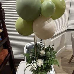 Flower Balloon Centerpieces