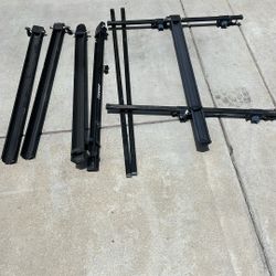 Thule Bike Rack System; 5 Bike Holders And 4 Rails