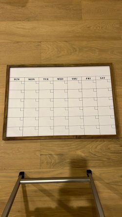 Magnetic Dry Erase Monthly Calendar White Board