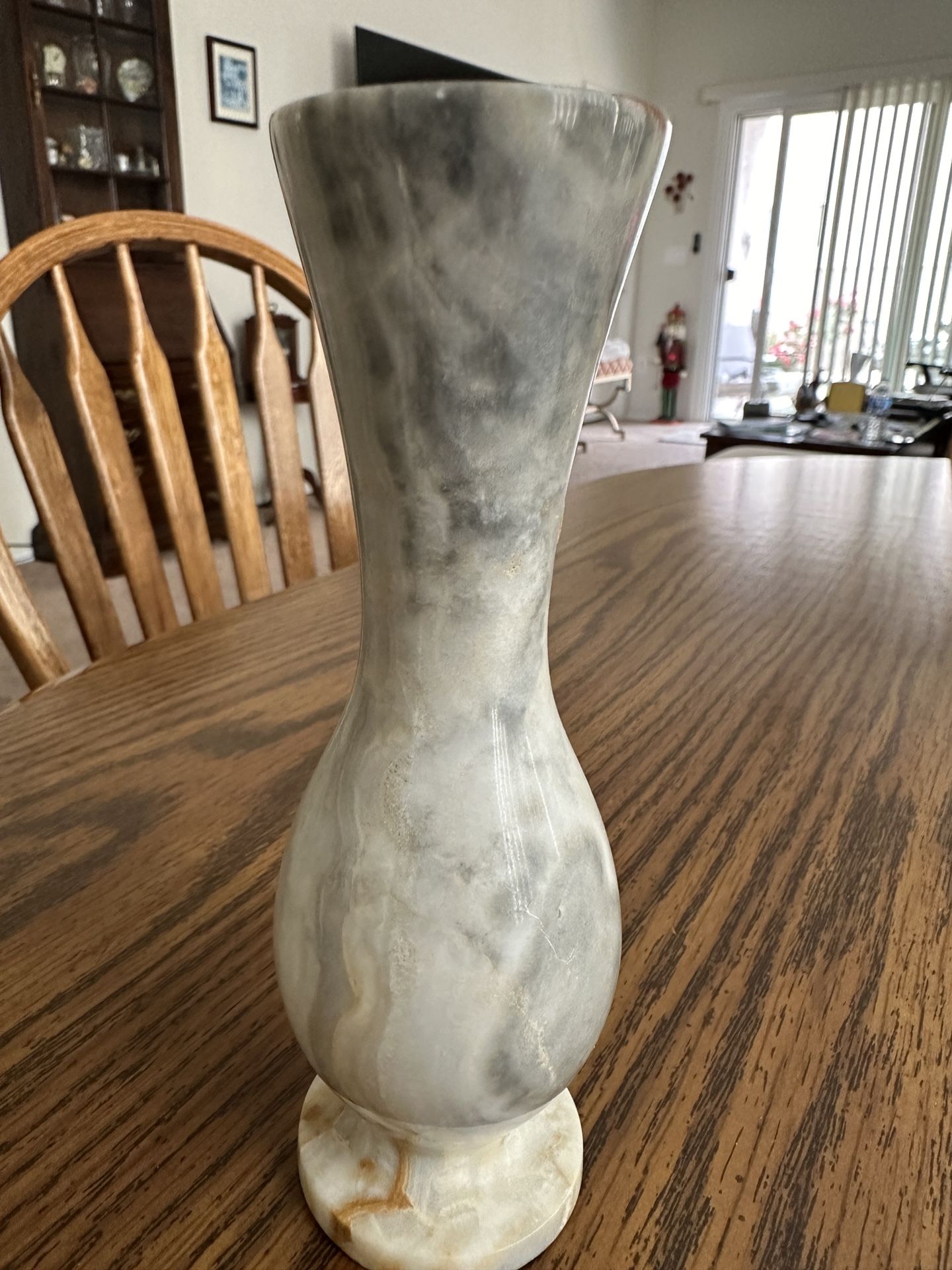 SOLID MARBLE BUD VASE 6” TALL PRIENE Turkey 