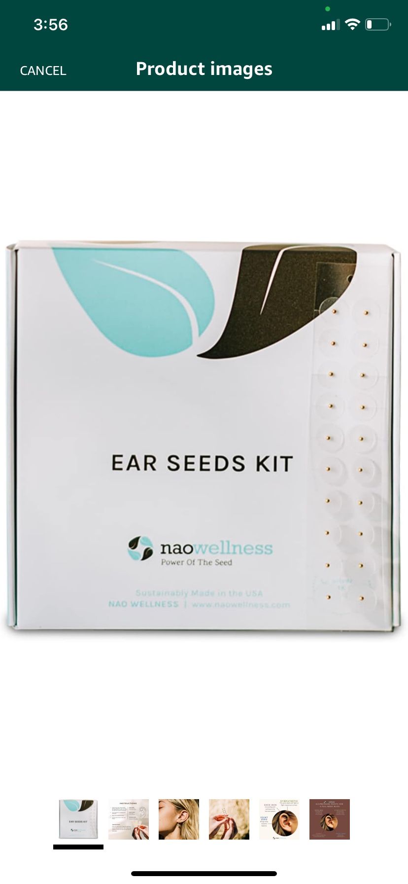 NAO Wellness 24k Gold Ear Seeds- Auriculotherapy Seeds Self-Care Acupressure Beads Healing Kit with 40+ Solutions – 20 Gold Ear Seeds Acupuncture Kit