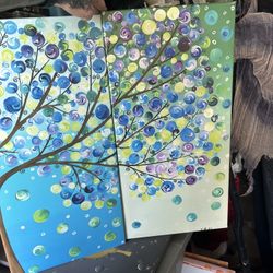 Set Of Painted Pictures 