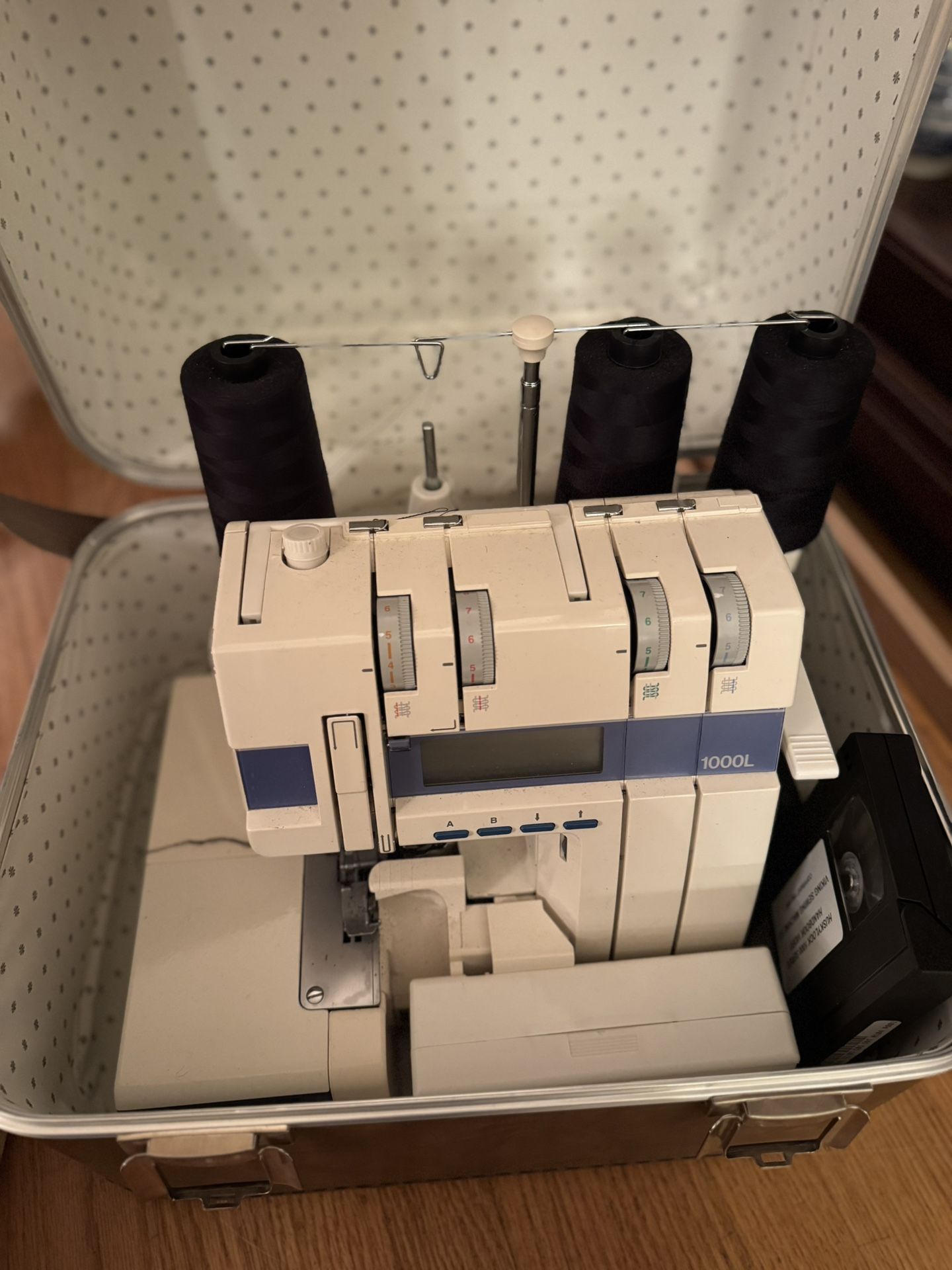 Huskylock by Viking 1000L Serger and Husqvarna Embroidery Sewing Machine 300 Anniversary