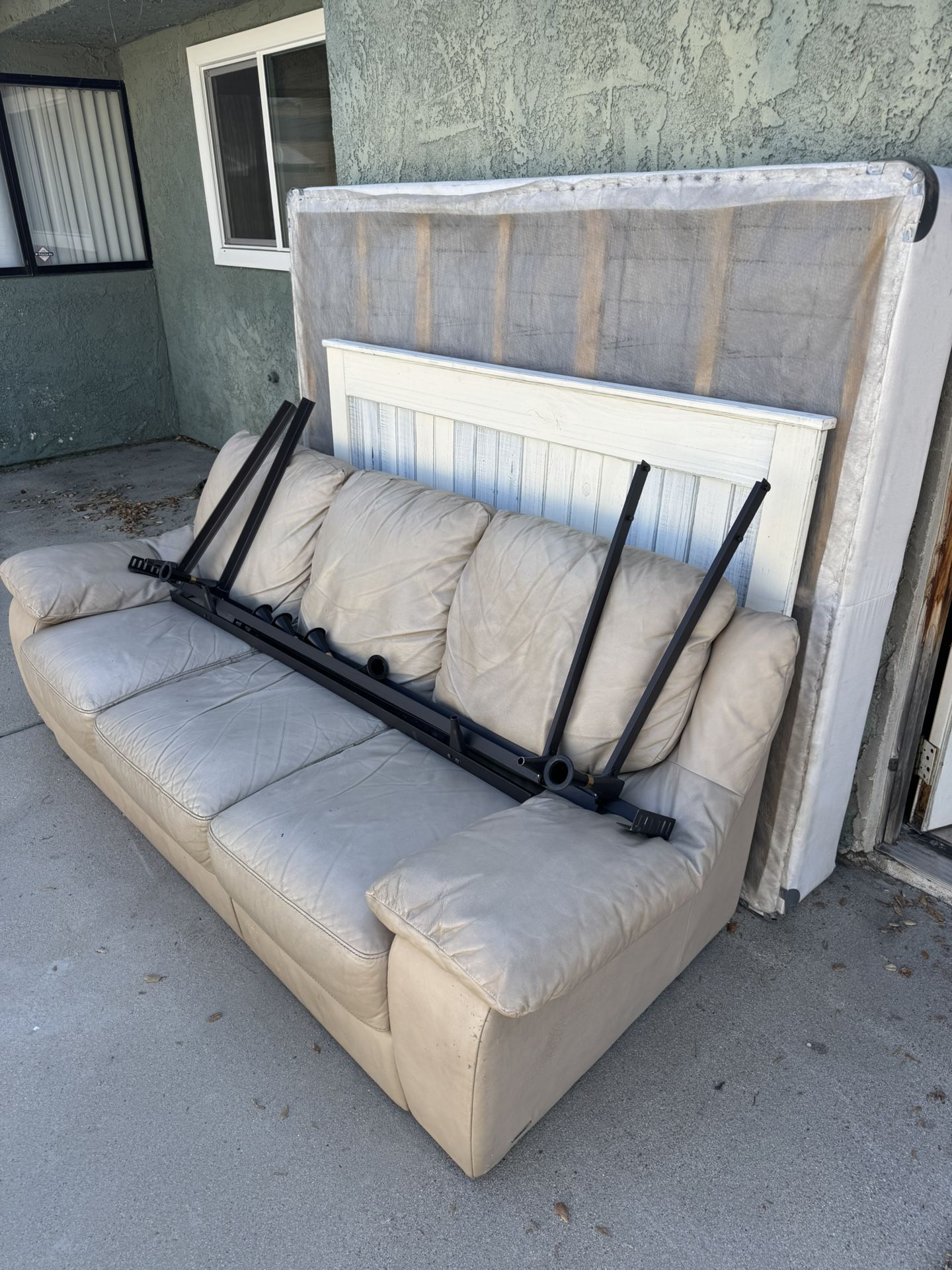 Couch and Bed Frame