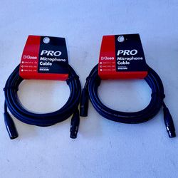New Hosa PRO microphone cables HMIC-020, 20ft