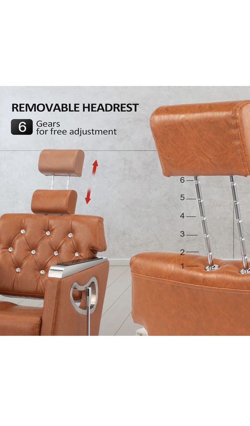 CO-Z Classic Hydraulic Barber Chair – Black, 551 Lb Capacity, Adjustable Height, Salon Spa Tattoo