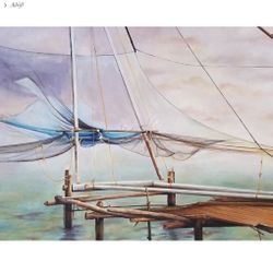 Adrift, Original Oil Painting By Stefanie Bales 