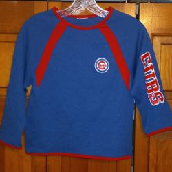 YOUTH 17 INCHES COLLAR TO BOTTOM & 16 INCHES PIT TO PIT CHICAGO CUBS JERSEY/SHIRT TAGS CUT