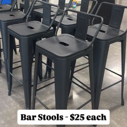 Bar Stools (Black Metal)