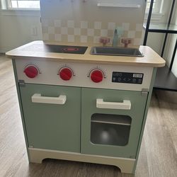 Wooden kitchen play stand