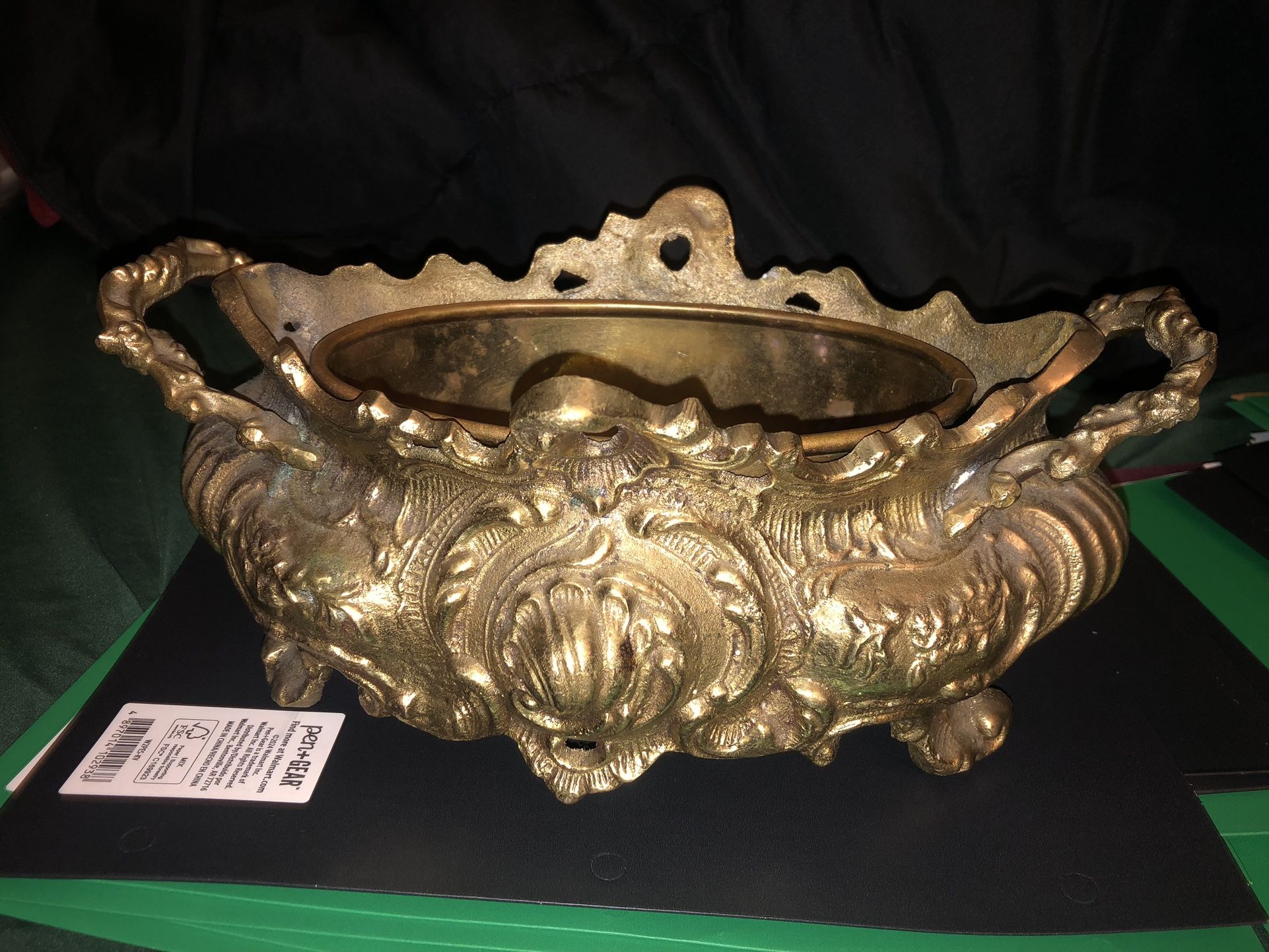 Vintage Brass Jardiniere / Planter 