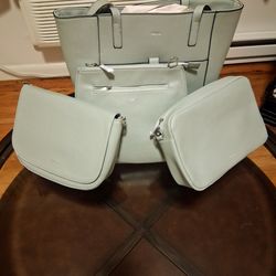 IZOD 4-Piece Handbag Set Mint Green