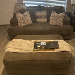 Love Seat Couch And Ottoman 