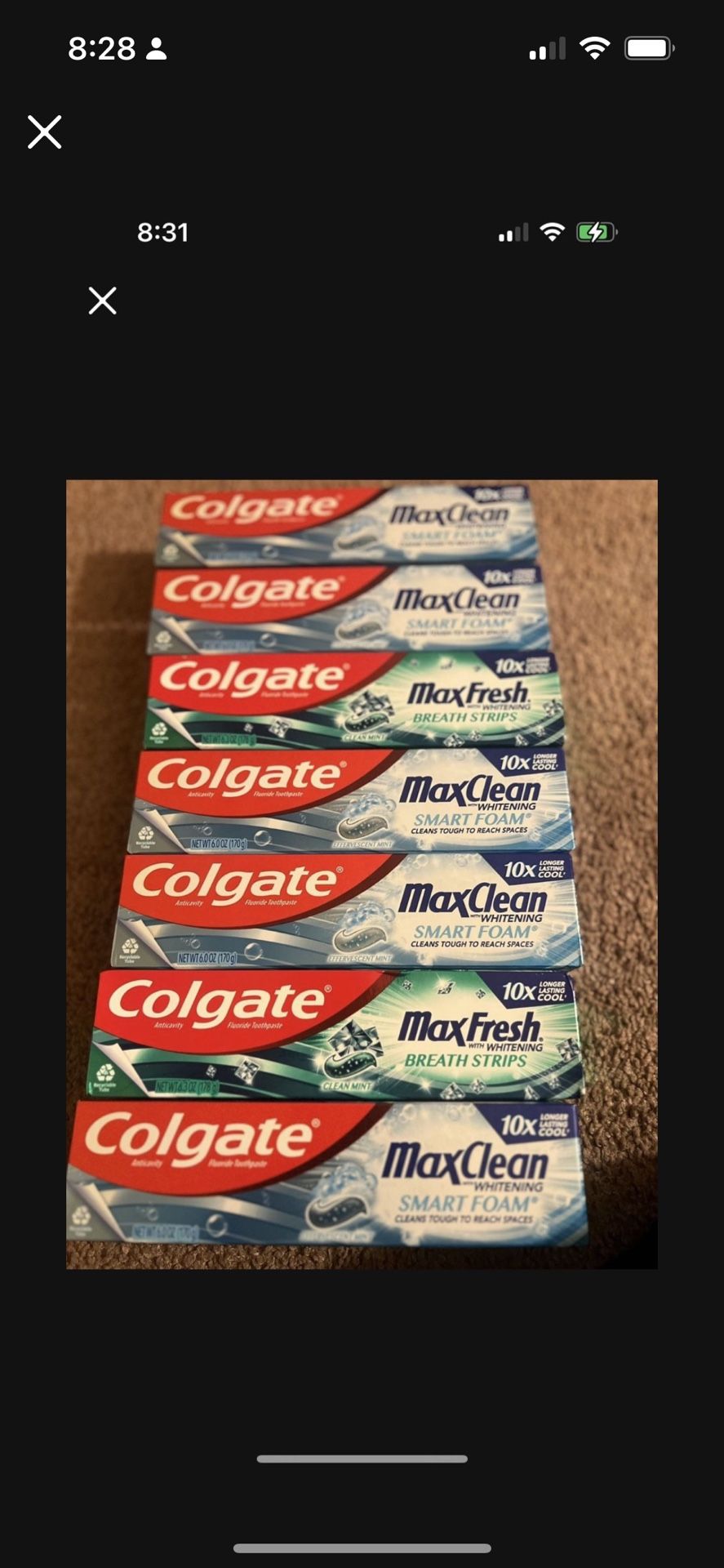 Colgate Total, Maxfresh , Or Toothbrush 5/$10