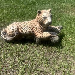 Vintage Leopard Statue