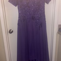 Purple wedding gown or Easter dress