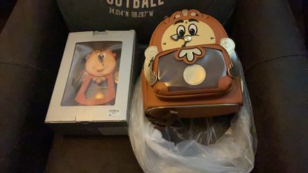 Loungefly backpack with decoration piece