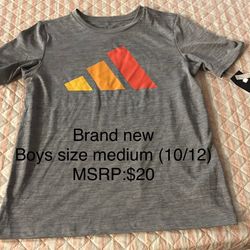 Adidas Boys Tshirt Size Medium NEW