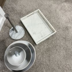 3 Pieces Set Bowls and Plates 