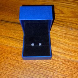 VVS1 moissanite earrings 1 carat Silver Passes The Diamond Tester✅