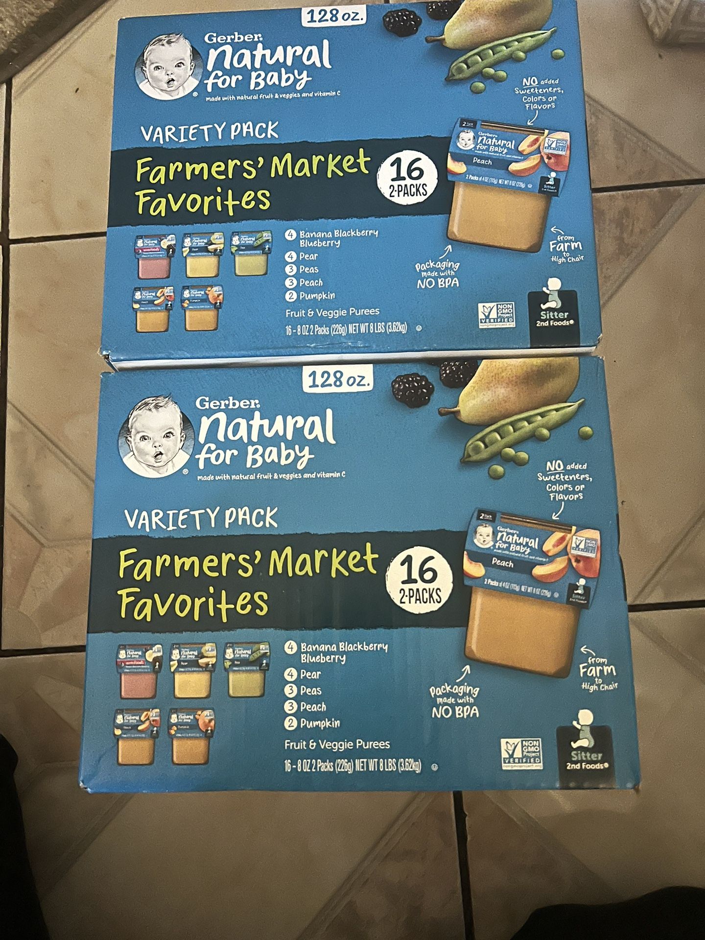 Healthy Baby Food 2 Box Of 16 Each