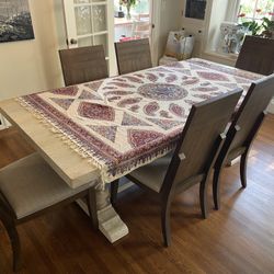 Beautiful Dining Table With 6 Chairs 