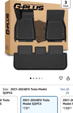 Tesla Model S floor mats ‘21-‘24
