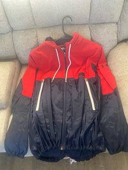 Under Armour Red and Black Windbreaker Jacket