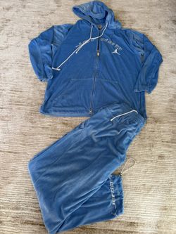 Vintage 2K2 JORDAN Velour TRACK SUIT JACKET + PANTS SET RARE UNC Color Sz Large, Not Polo Sport