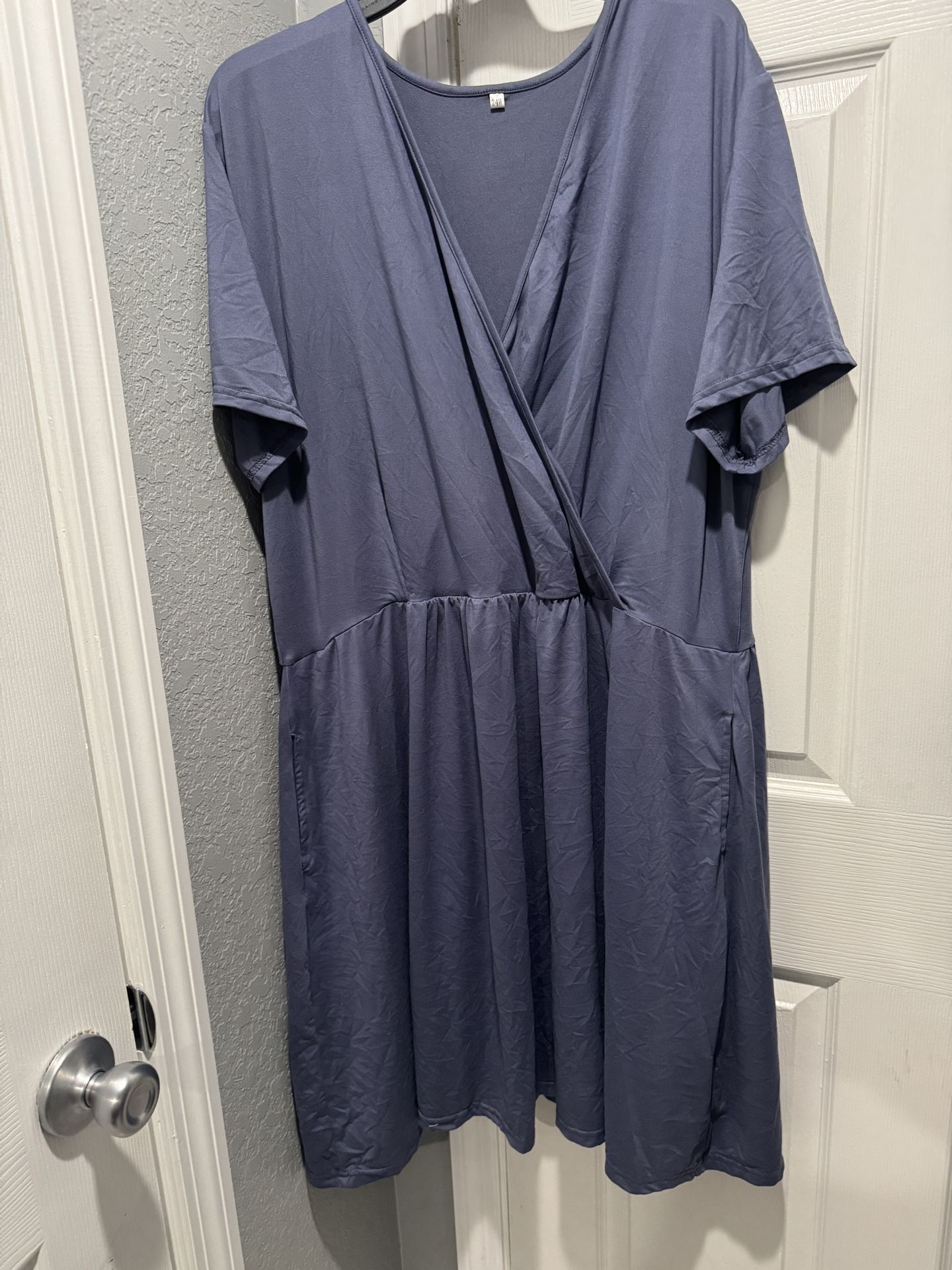 Blue Wrap Dress