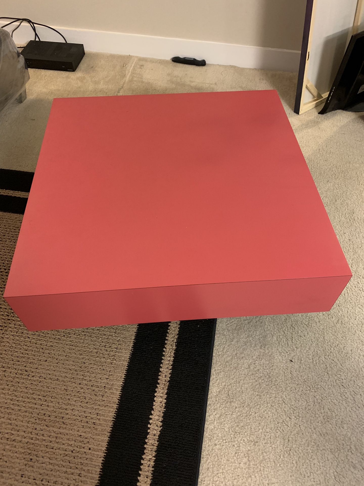 Pink coffee table