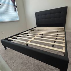 Gray Full Size Bed Frame 