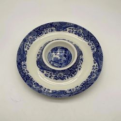 Share Spode Blue Italian Chip & Dip 8820705