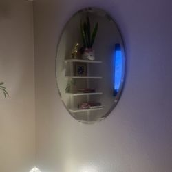 Big Circle Mirror  With Bracelets 